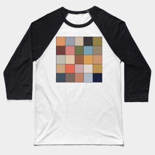 Checkerboard in Portugal inspired color palette Baseball T-Shirt